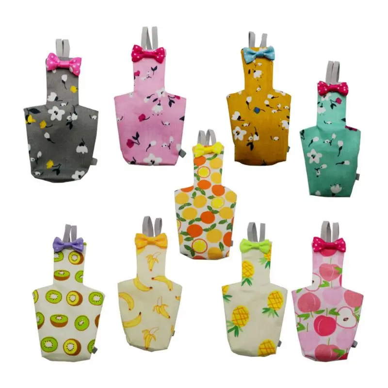 Подгузник для попугаев с бантиком милые красочные фрукты цветочные кокатические