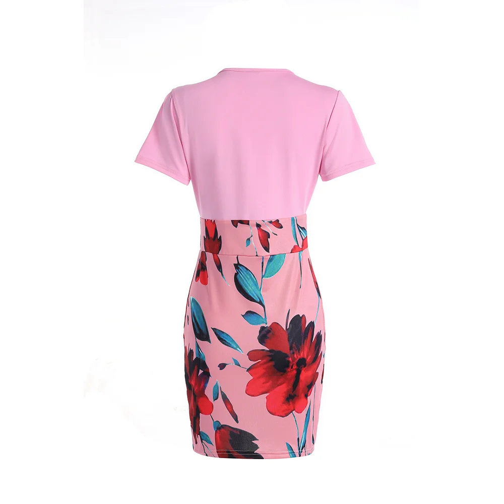 

Printed Flower Comfortable Fashion Daily Women Dress Leisure Long Sleeve Sexy Ethnic Style African Skirt 100% Cotton