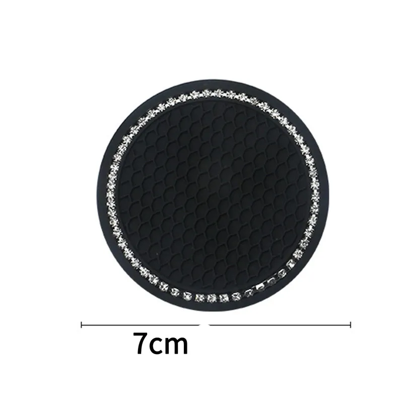 1 шт. Стразы нескользящий эластичный ПВХ автомобильный слот для водяной чашки