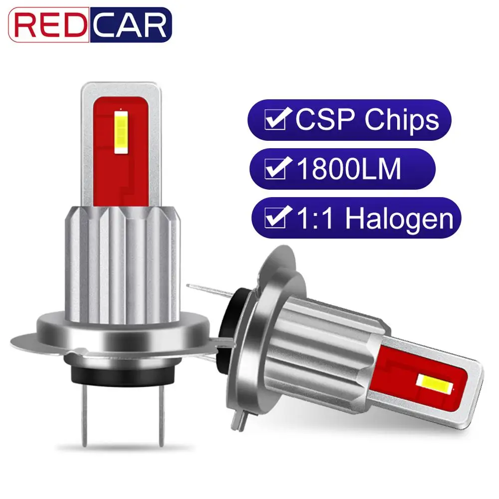2 шт. Автомобильные светодиодные противотуманные светильник H7 светодиоды с чипом