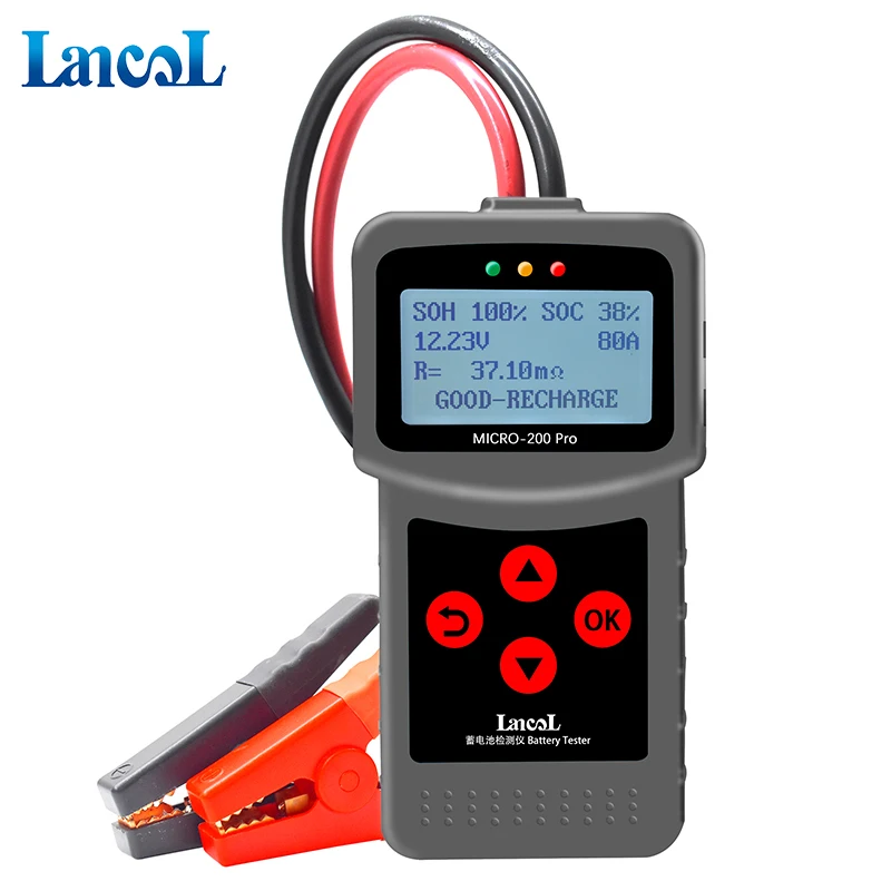 Lancol Micro200Pro 12V Car Battery Tester Capacity Digital Automotive Resistance Diagnostic Tool 40 to 2000CCA|Тестеры