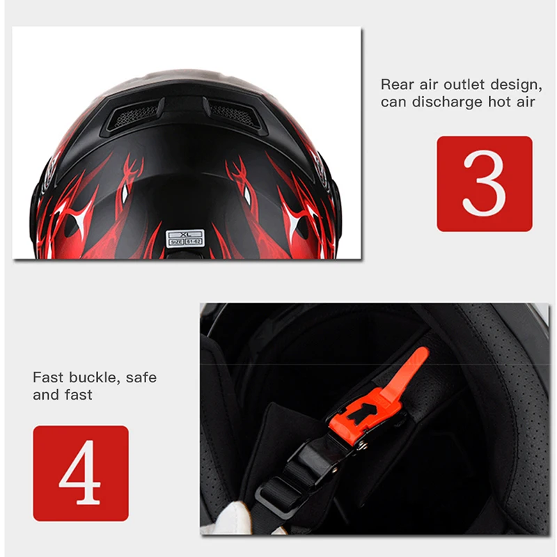 Motorcycle Helmet Moto Helmets Motocicleta Cascos for yamaha xjr 1200 honda cbr 125 BMW r gs lc KTM sticker vespa helmet | Автомобили и