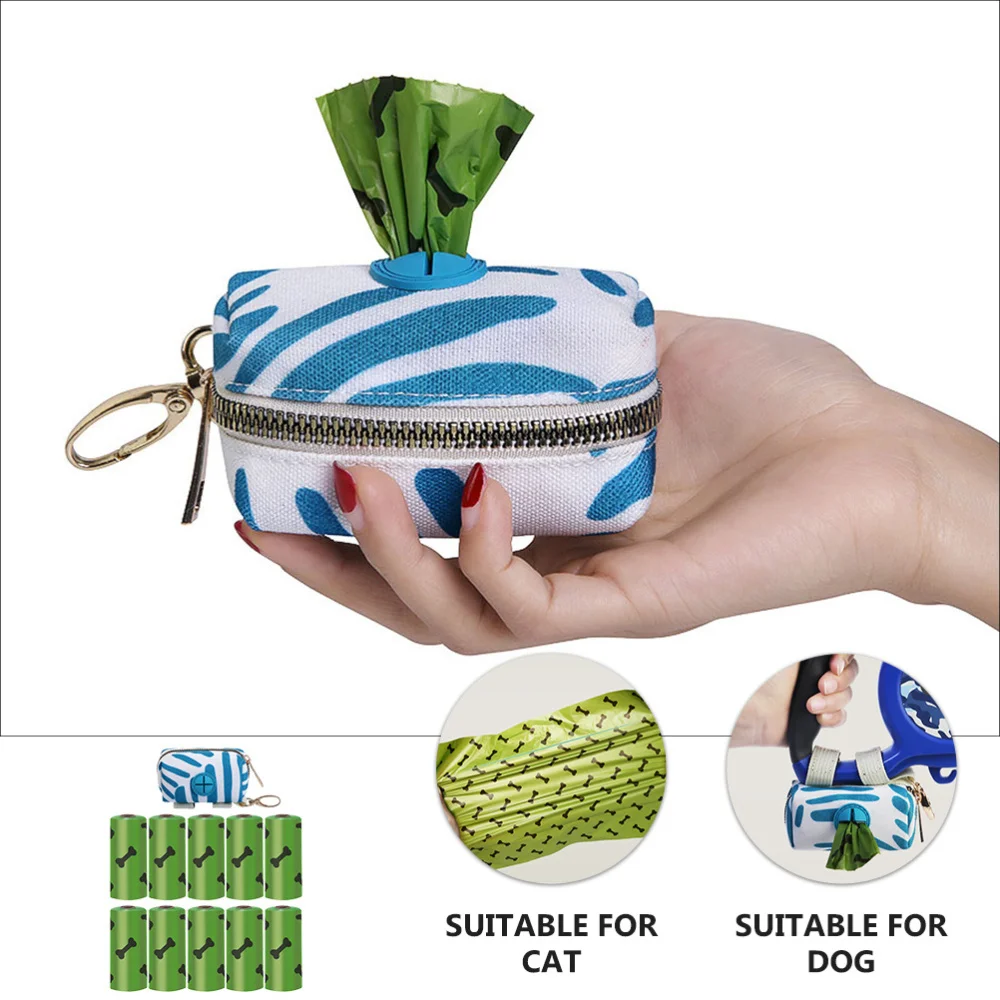 

Pet Dog Walking Waste Bag Dispenser Pouch Holder with 150 Waste Bags Pet Supply