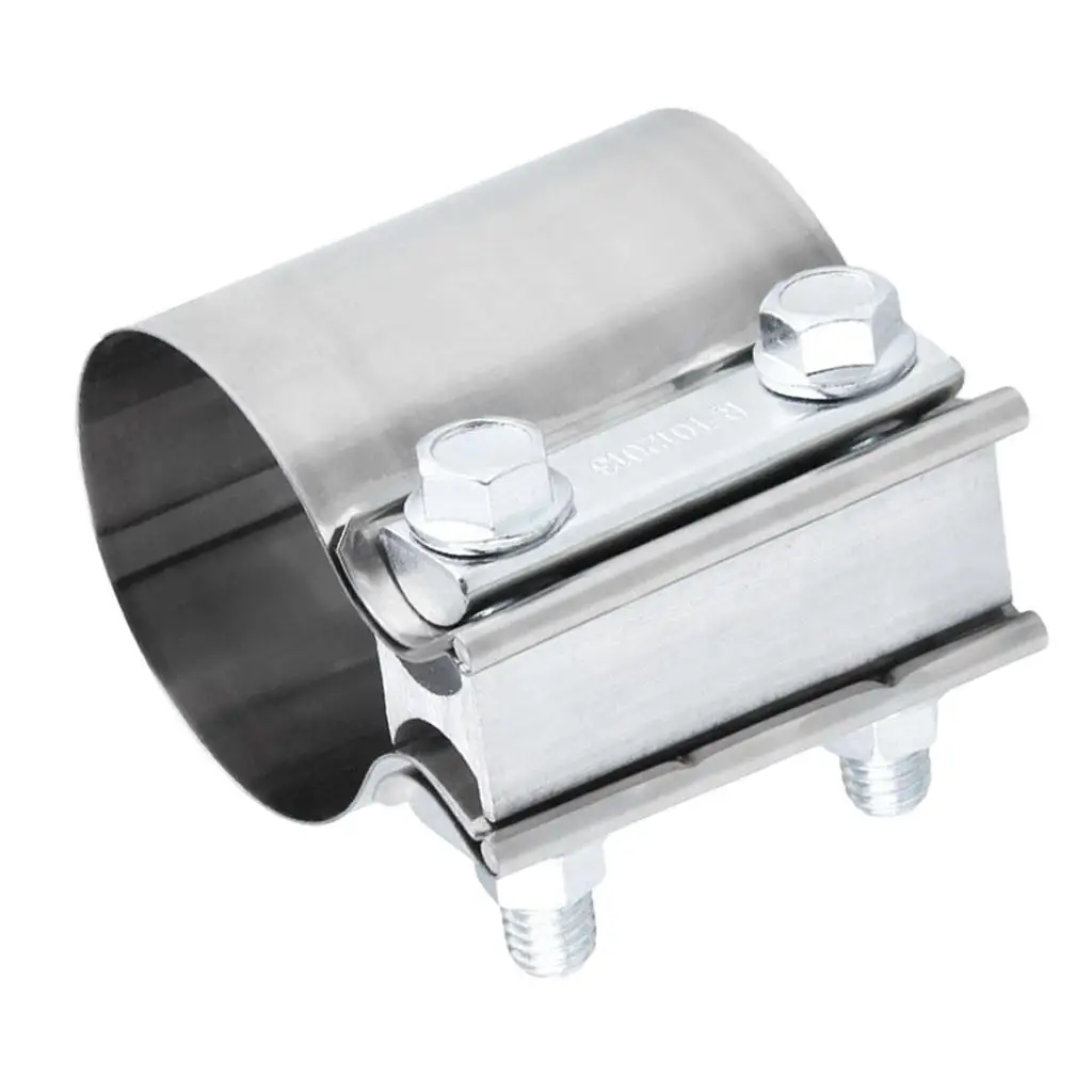 

1pc Stainless Steel 2.5inch Butt Joint Band Exhaust Clamp Accessory Part New