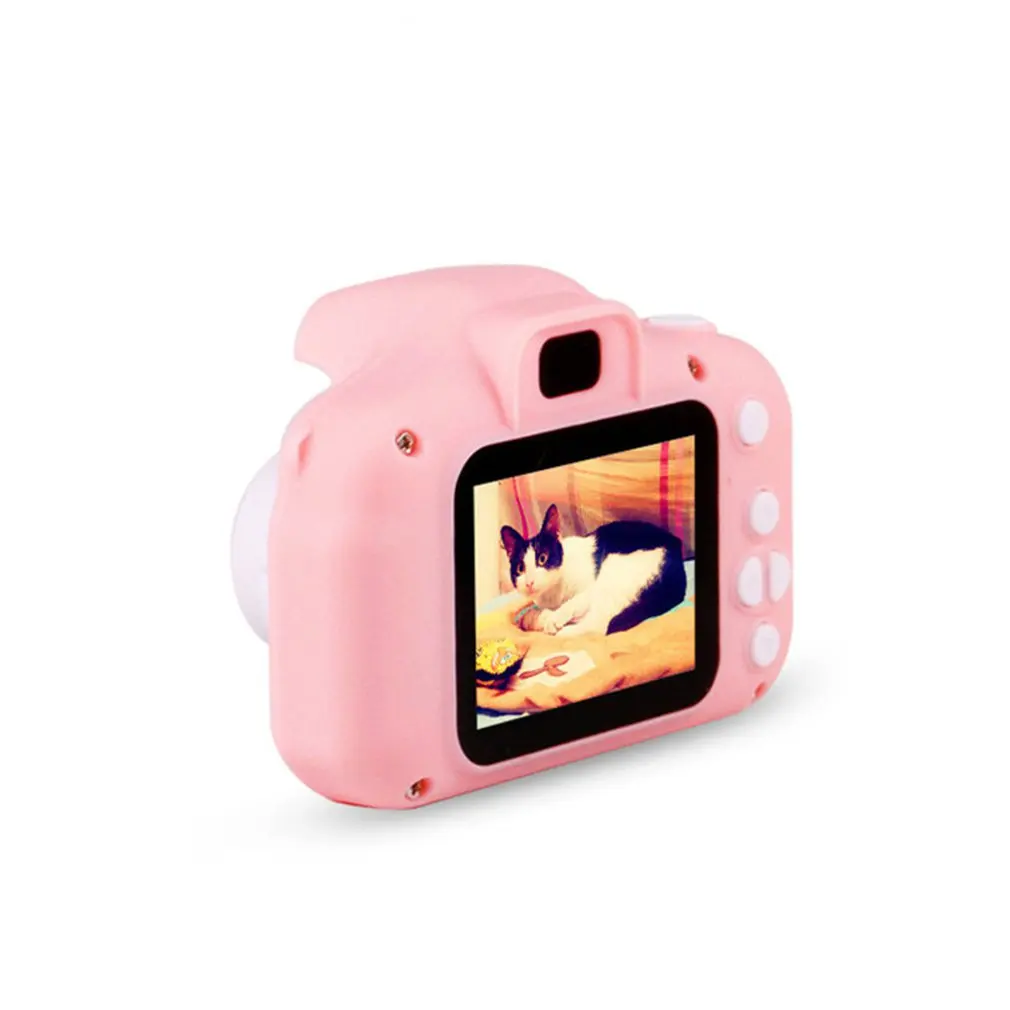 Двойной объектив детская камера Hd мини цифровая Маленькая Slr двойная линза для