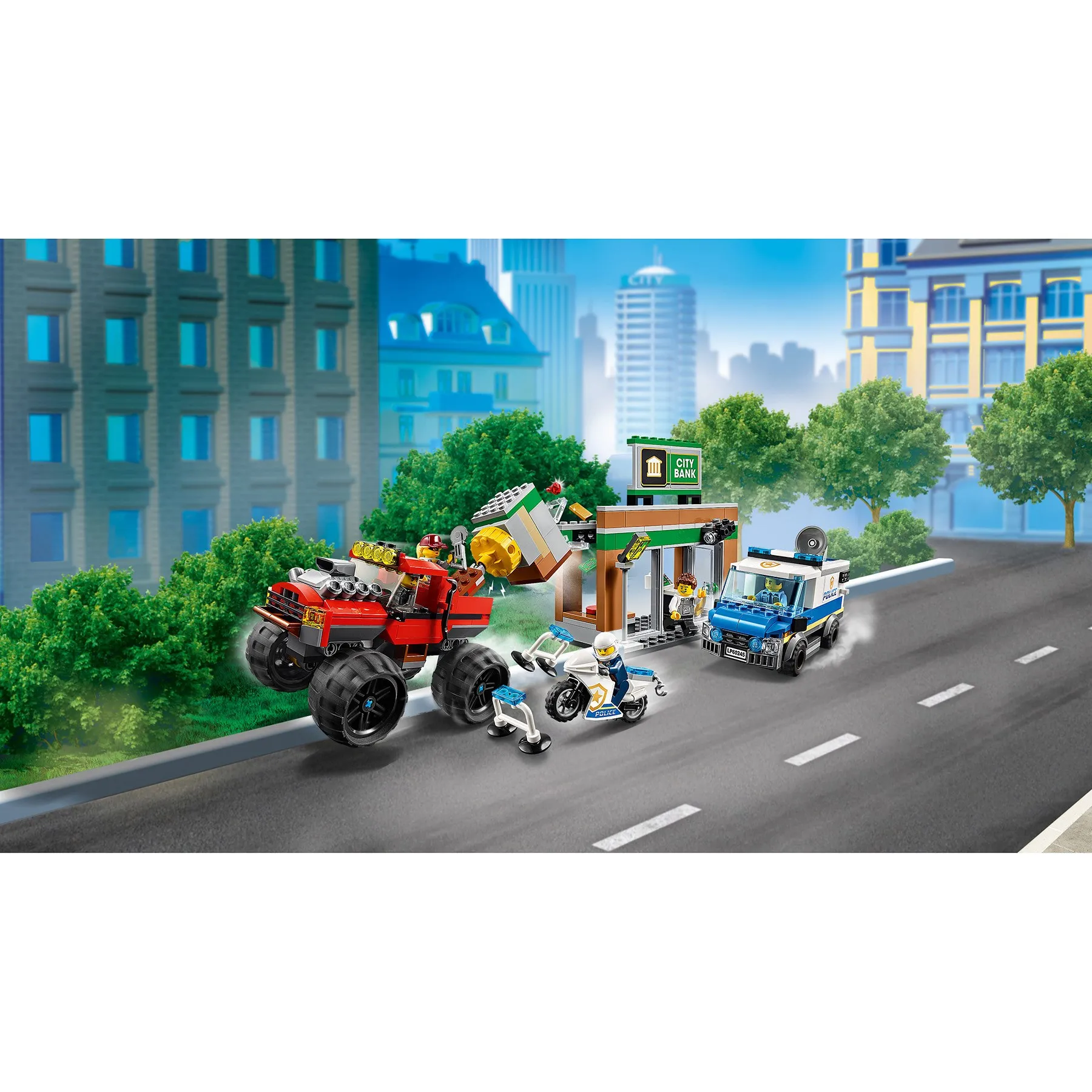 Конструктор LEGO City Police 60245 Ограбление полицейского монстр-трака | Игрушки и хобби