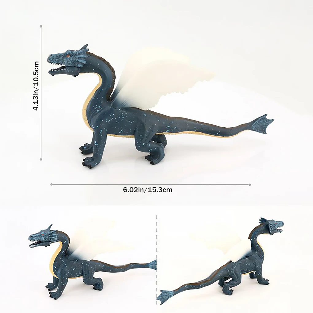 

Figurine Miniature Dragon Animal Simulated Model Bedroom Decor For Kids Modern Cute Desk Decoration Plastic Figurine