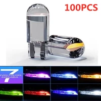 100pcs 194 w5w led t10 led bulbs for car parking position lights interior map dome trunk lights 12v white auto lamp 6000k