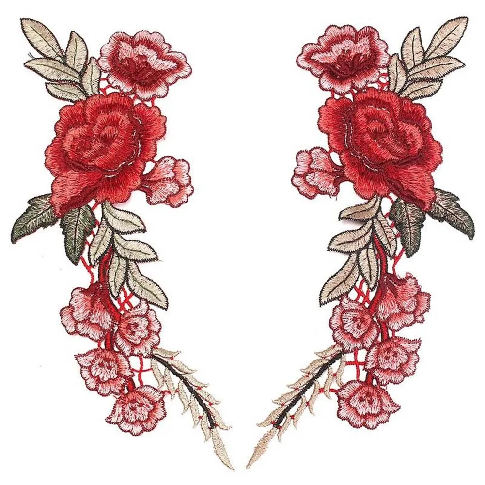 Винтаж Традиционный китайский элегантный красивый ручной работы Роза вышивка