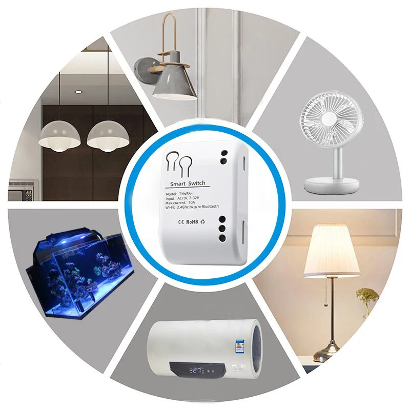 1CH Tuya Wifi умный переключатель реле модуль 12 В 24 AC DC 7 до 32 Wi-Fi RF приемник таймер Smart Life