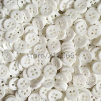 200 pcs white color resin 4 holes sewing buttons scrapbooking 9mm knopf bouton