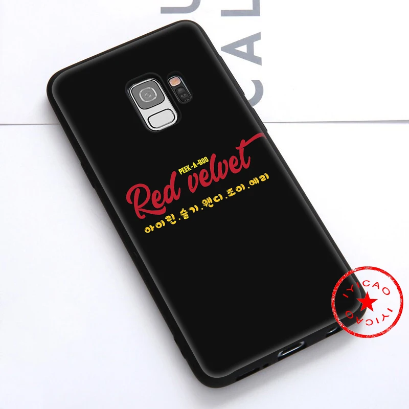 IYICAO Red Velvet Band Soft Case for Samsung Galaxy S10e S10 S9 S8 Note 8 9 10 Plus S6 S7 Edge TPU |
