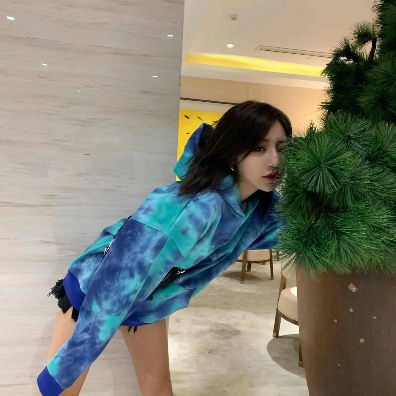 Новые женские толстовки в стиле хип-хоп Модные Повседневные пуловеры с передним