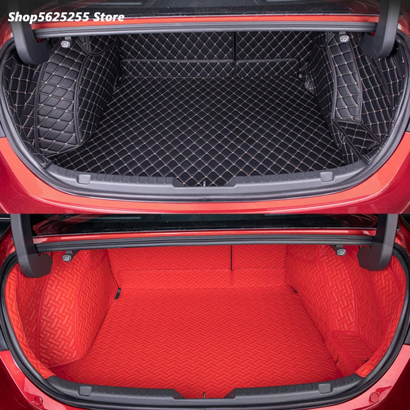 Car Trunk Mat Interior Modification Fully Surrounded Stereoscopic For Mazda 3 Axela 2020 2021 2019 Accessories Tail Pad