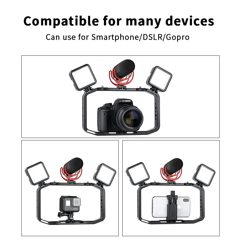 Универсальная портативная видеокамера для DSLR Gopro iPhone XS 11 Pro Max X 8 5 6 7 DSLR|Аксессуары