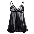 Женское ночное сексуальное платье для сна, кружевное мини-платье с глубоким V-образным вырезом, пижамы больших размеров, 2020, S-6XL