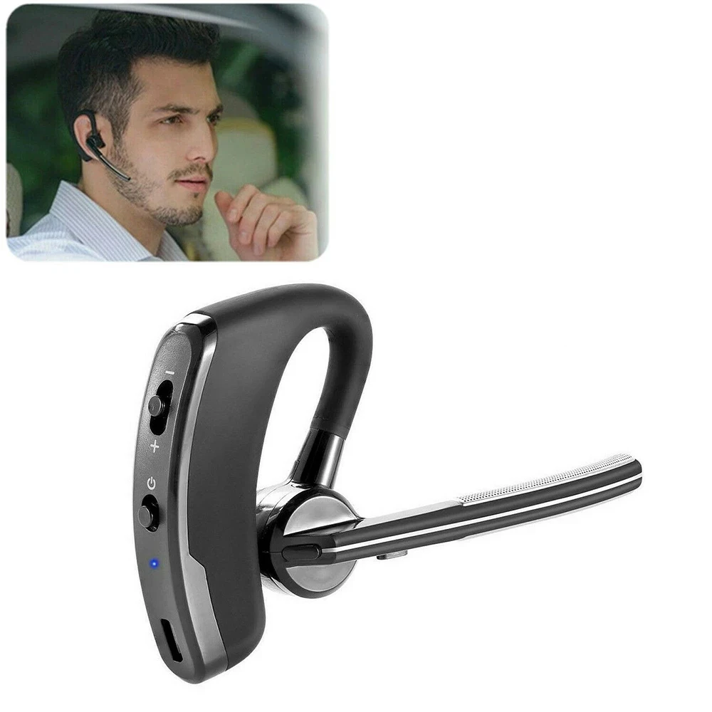 

Original Business Bluetooth Headset Noise Cancelling Voice Control Wireless Headphone Driver Sport Earphone For IPhone Android