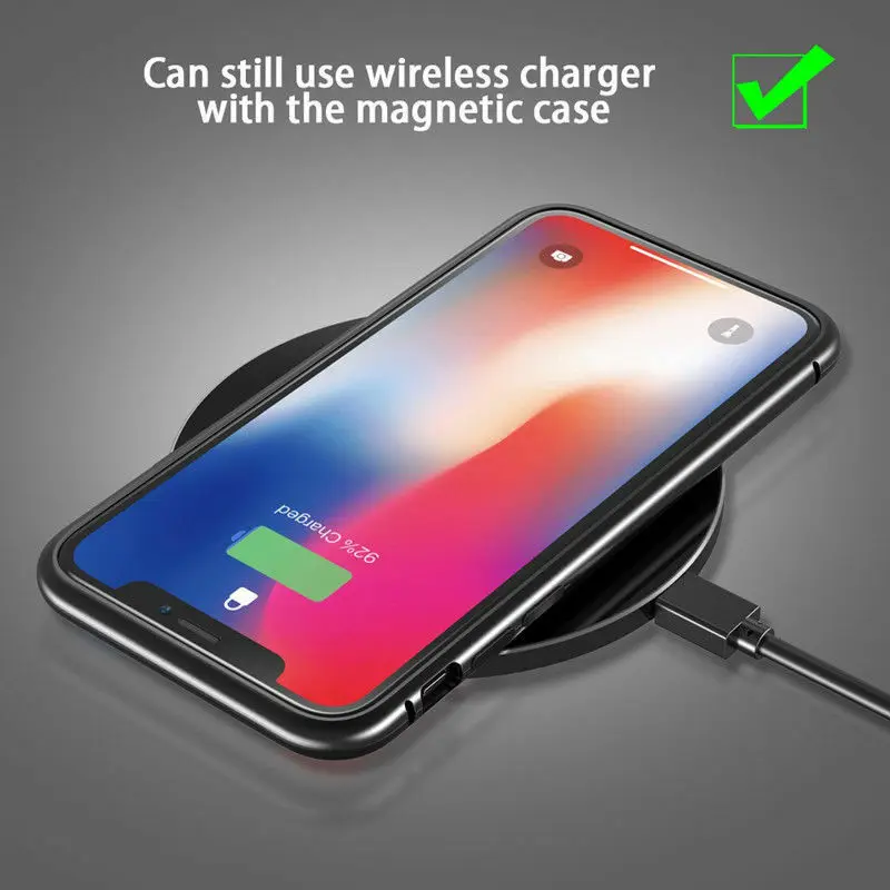 Металлический магнитный чехол для samsung Galaxy A70 A50 A40 A30 A10 S8 S9 S10 плюс 5G S7 край A7 A9 J4 J6 2018