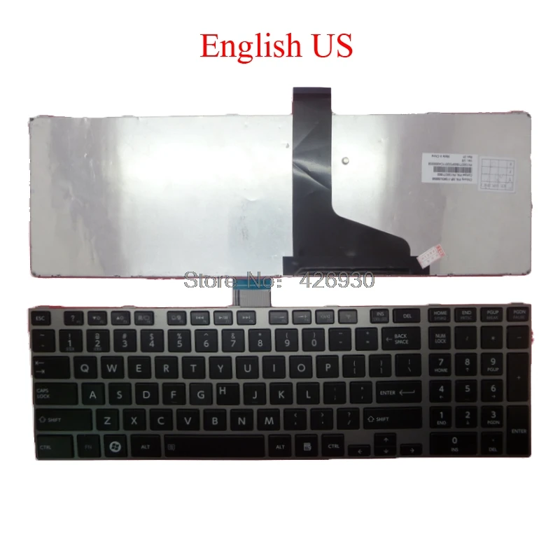 Клавиатура для ноутбука US JP UK SD RO DM Toshiba Satellite L850 L850D L855 L855D L870 L870D английский