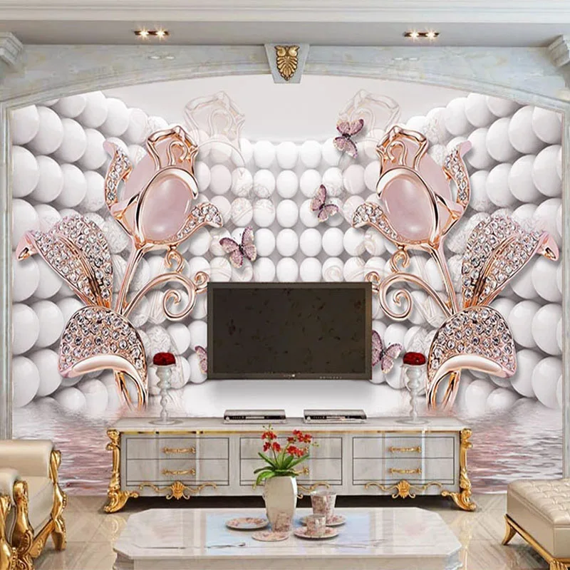 Настенные 3D-обои на заказ украшение для гостиной телевизора дивана спальни с