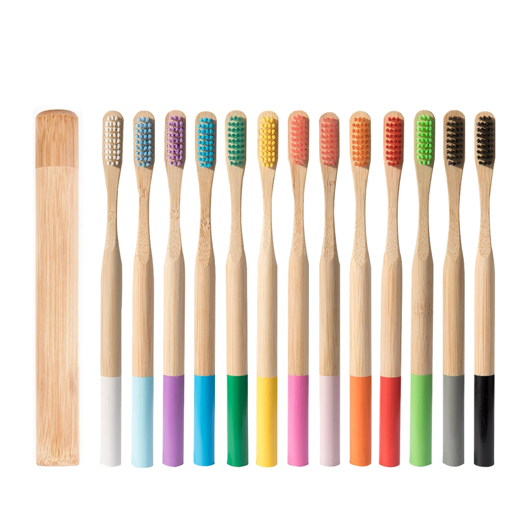 Портативный набор мягкой экологически чистой краски зубная щетка бамбуковая