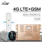 Двухдиапазонный ретранслятор сигнала 800 + 900, GSM 900 LTE 800 МГц, 2g, 4g, усилитель сотовой связи, диапазон 8 диапазонов, 20, реальный ЖК-дисплей, 4G LTE, усилитель 70