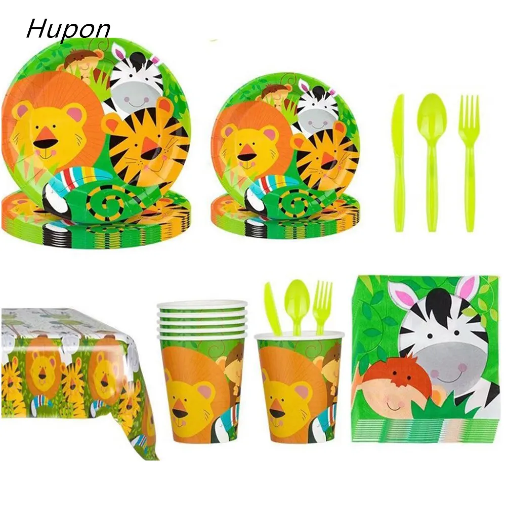 Джунгли День Рождения украшения детский душ воздушные шарики в виде животных