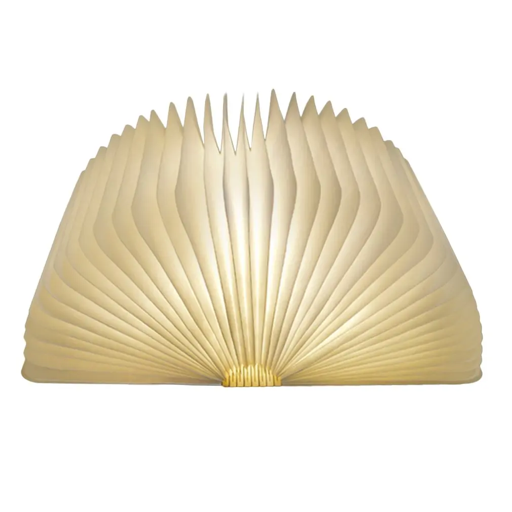 

Portable USB Rechargeable LED Magnetic Foldable Wooden Book Lamp Night Light Desk Lamp for Home Decoration