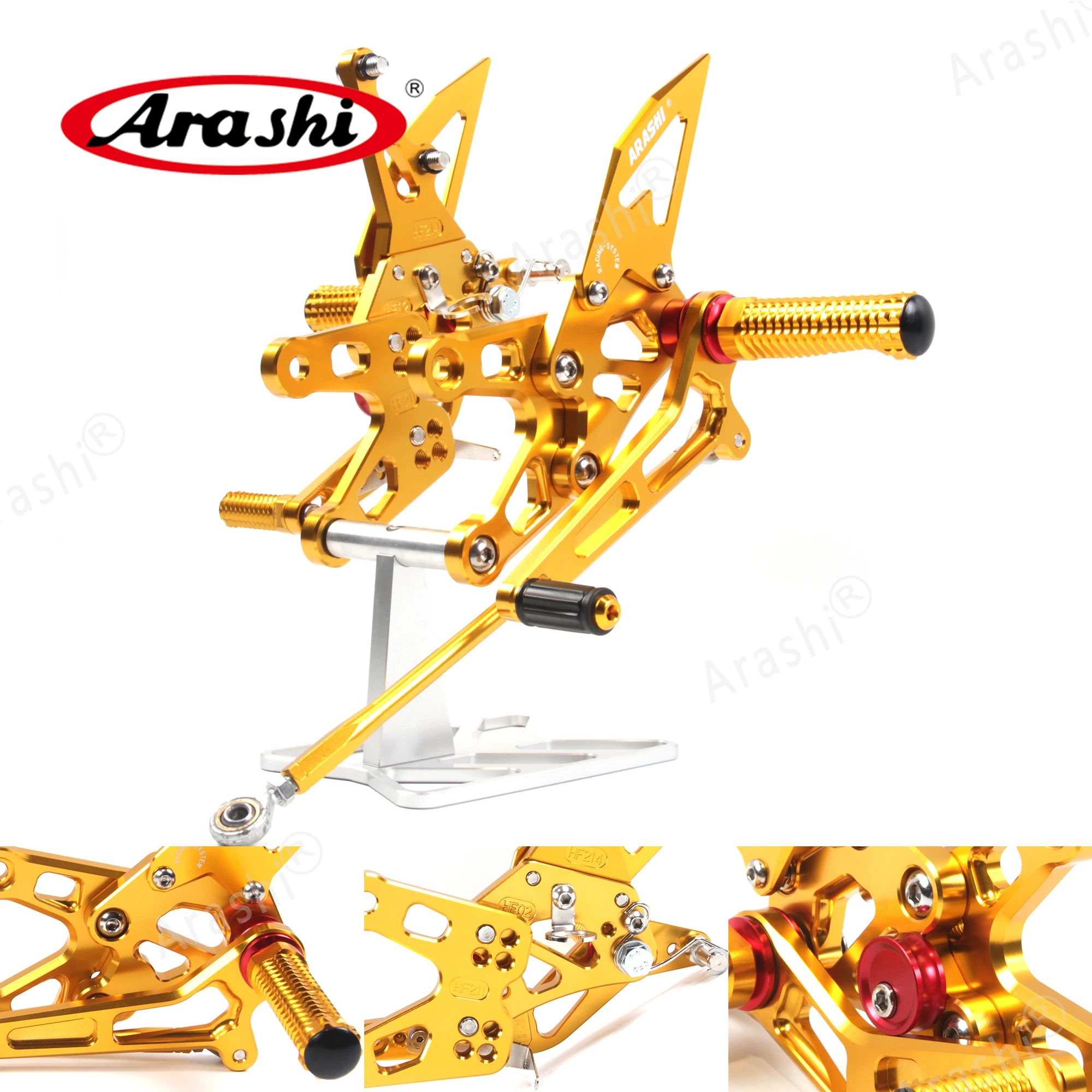 Регулируемые подножки Arashi ZX10R NINJA 2006 2007 CNC задняя подставка для ног KAWASAKI ZX 10R педали