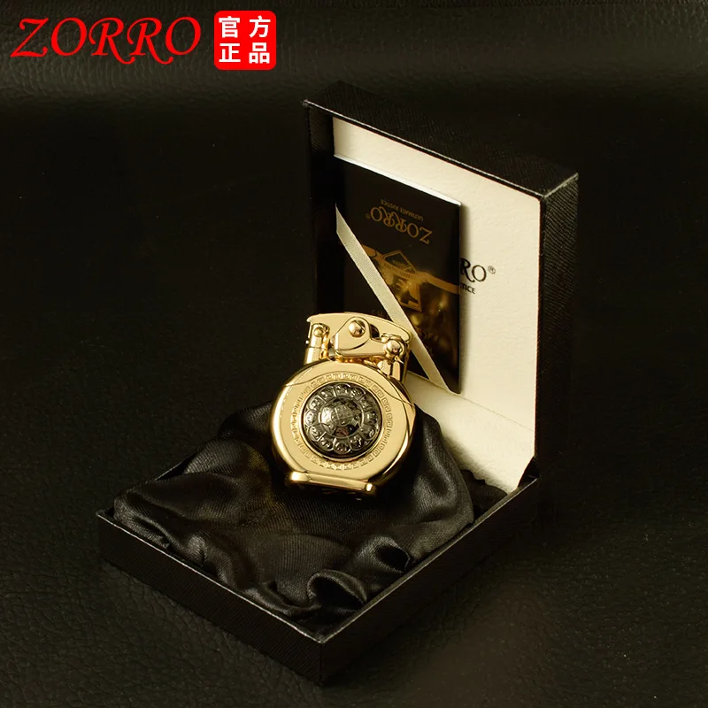 Керосиновая Зажигалка Зорро легкая Роскошная латунная бензиновая кремневая