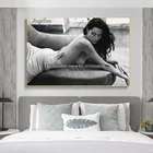 Черно-белый плакат Анджелина Джоли, эстетическая фотография, Настенная картина, печать, постер для гостиной