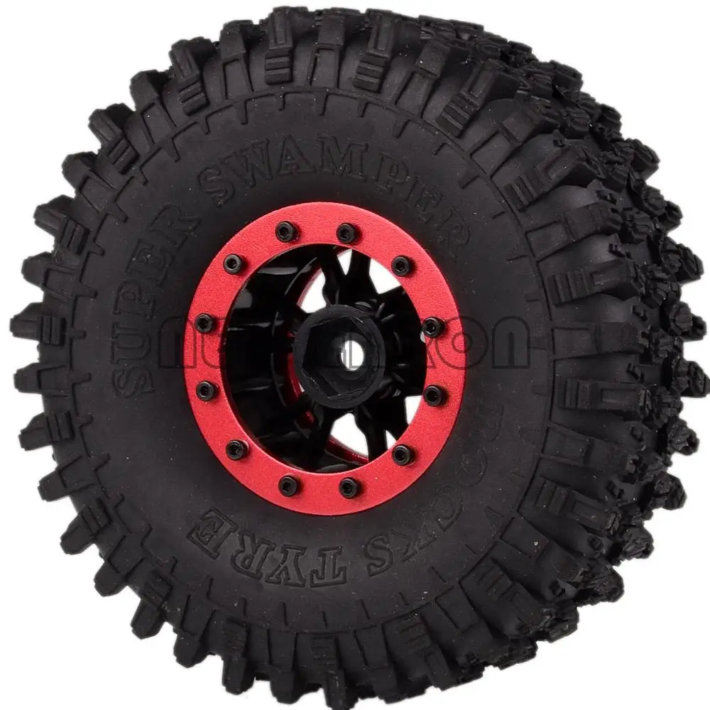 ENRON 4P 1," Beadlock Колесные диски 120 мм шины для RC 1/10 гусеничный TRX-4 Tamiya CC01 MST jimny RC4WD TF2 D90 D110 90046