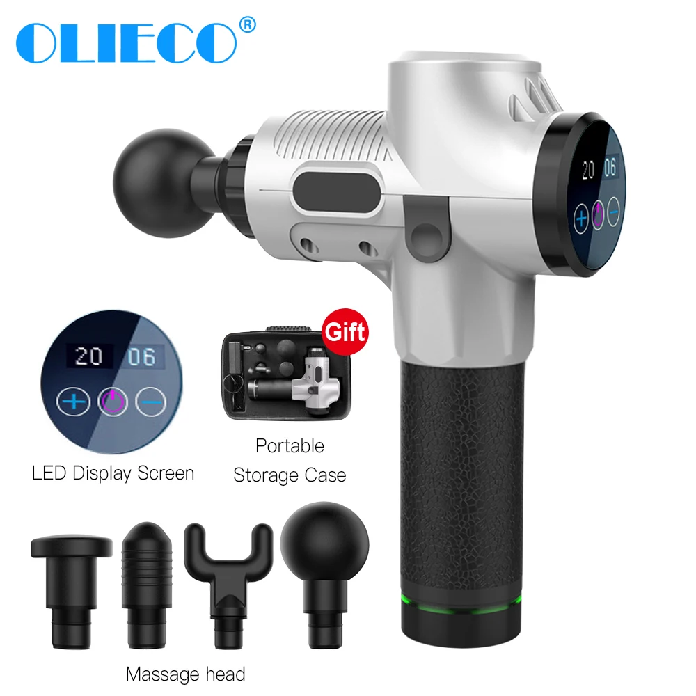 OLIECO Massage Gun Pain Relief Muscle Relaxation Handheld Electric Deep Tissue Percussion Massager Fitness Massage Healthy Life