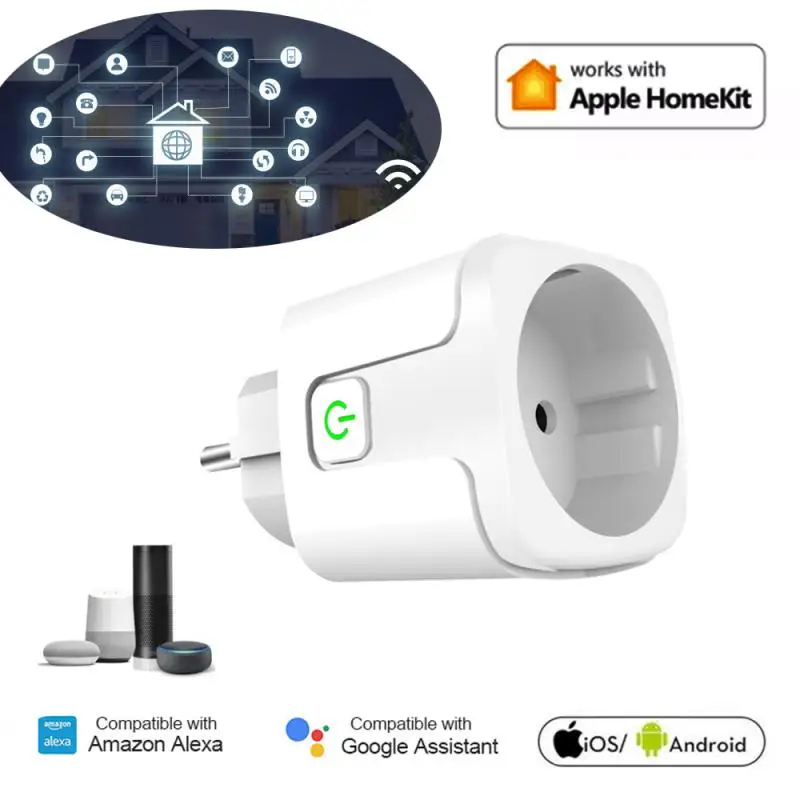 Для детей от 1 года до 5 лет из умный Wi Fi розетка ЕС Разъем для HomeKit 16A пульт
