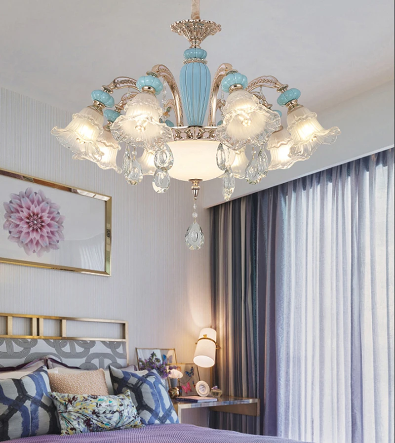 Современные хрустальные люстры для домашнего освещения украшения кристаллов