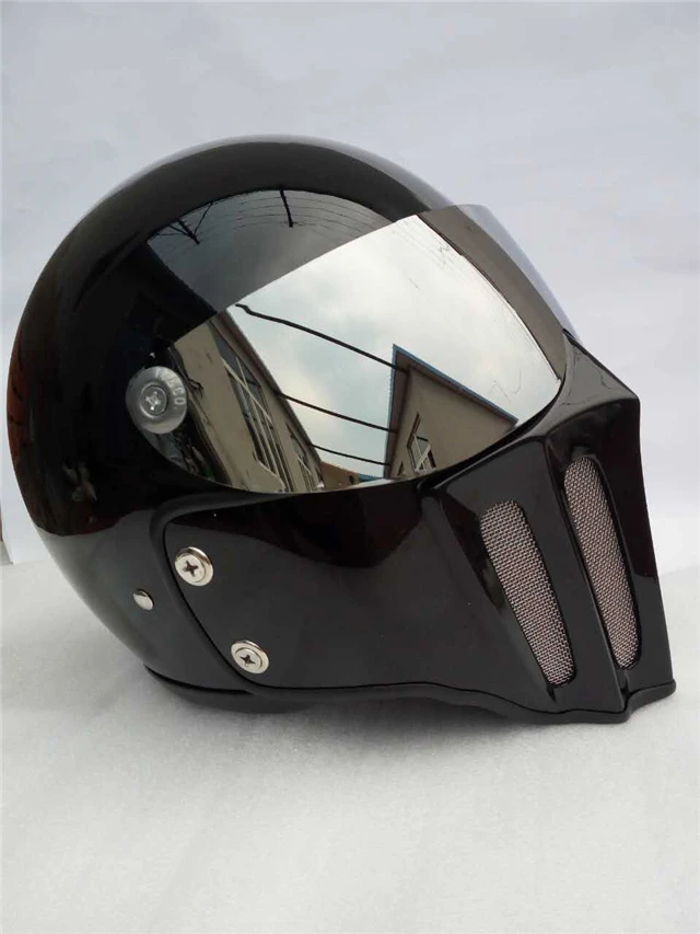

zq Retro Knight Personality Four Seasons Electric Car Full Cover Anti-Fog Helmet Riding Motorcycle Helmet