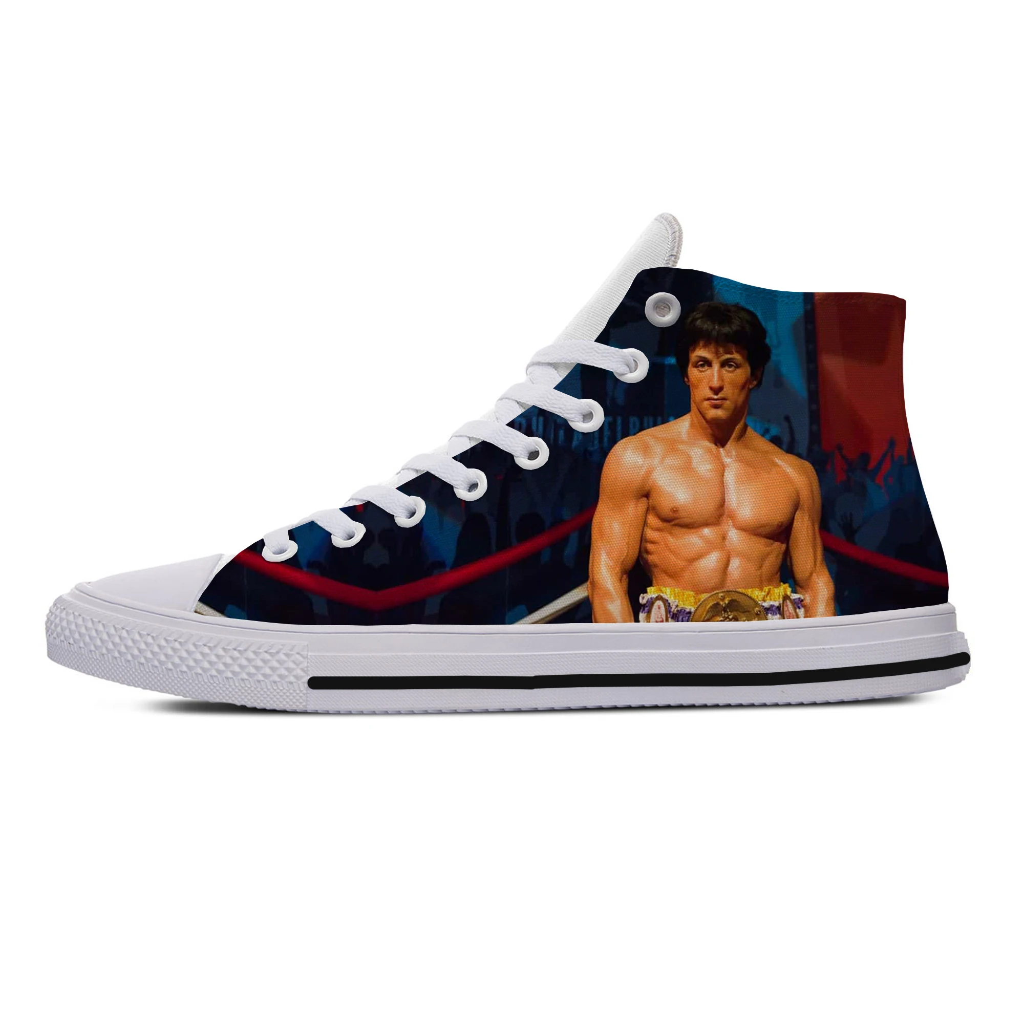 

Rocky Balboa Boxing Sneakers Fashion Men Women Canvas Shoes Breathable Flats Shoes High Top 2022 Spring Vulcanized Shoes