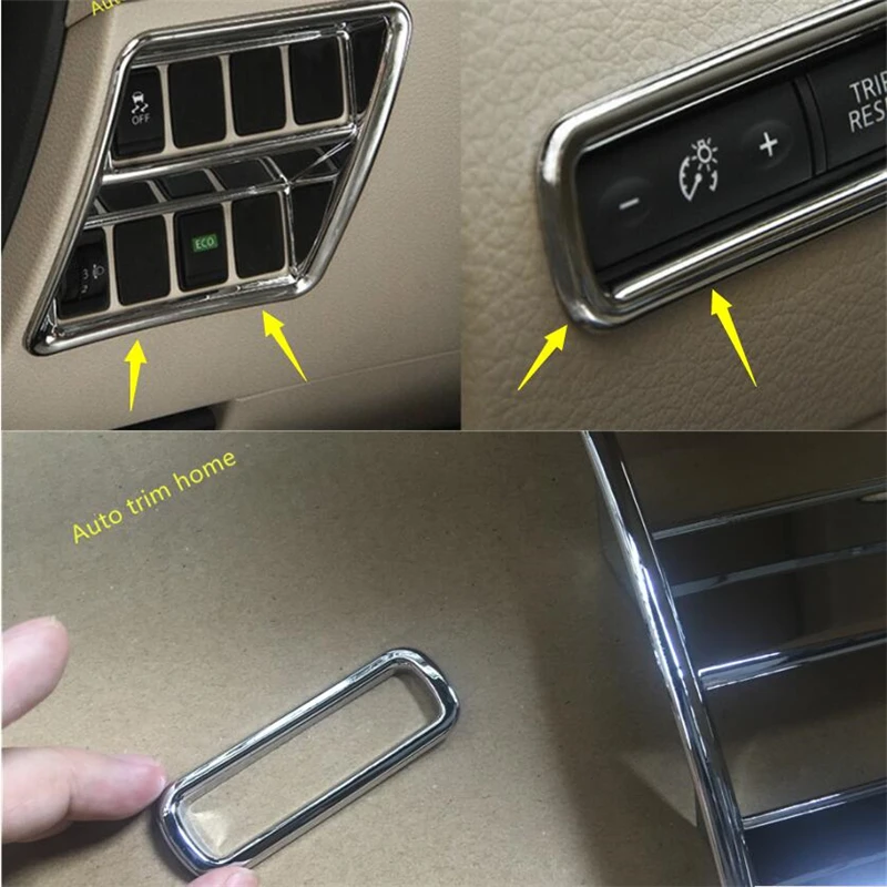 Lapetus Chrome Headlight Head Lights Lamps Switch + Odometer Button Cover Trim Fit For Nissan Rogue / X-trail T32 2014 - 2020 Lapetus Chrome Headlight Head Lights Lamps Switch + Odometer Button Cover Trim Fit For Nissan Rogue / X-trail T32 2014 - 2020