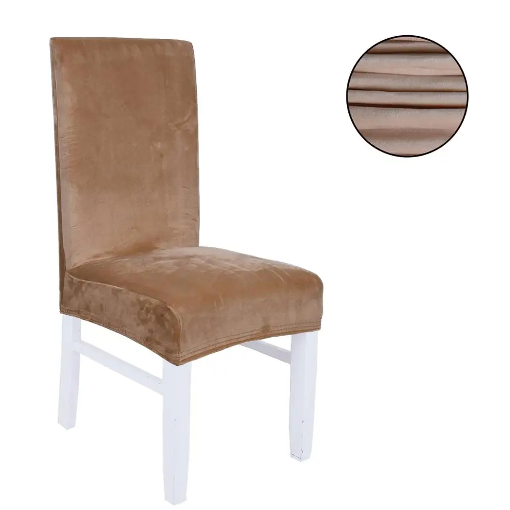 Популярный Стиль имитация лисы бархатный чехол для стульев эластичные чехлы