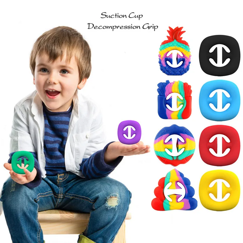

Hand grip Squeeze toy Relieve Stress Toys Colorful Squeeze Sensory Fidget Toy Games Stress Anxiety Relief Silicone Grip