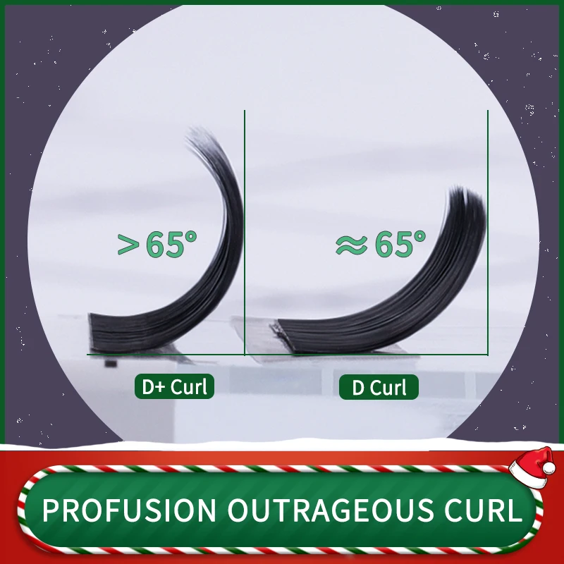 Efc beauty матовые плоские накладные ресницы D+ PROFUSION эпатажные локоны мягче эллипс плоские ресницы разделенные кончики ресниц