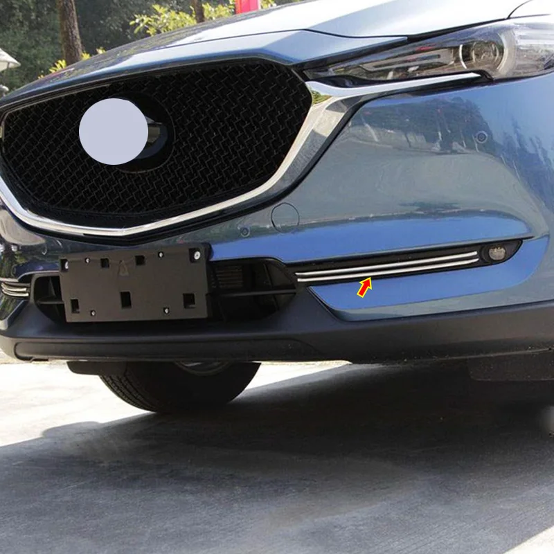 

Автомобильные аксессуары из нержавеющей стали для Mazda CX-5 CX5 2017 18 19 2020, передние противотуманные фары, отделочные полосы, декоративная крышка, автомобильная наклейка