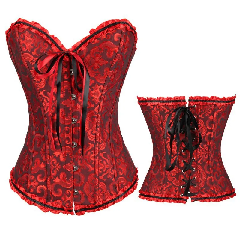 

Corset Women's Corset Top Bustiers Waist Corsets Steampunk Overbust Vintage Belly Sheath White Gothic Black Underbust Steampunk