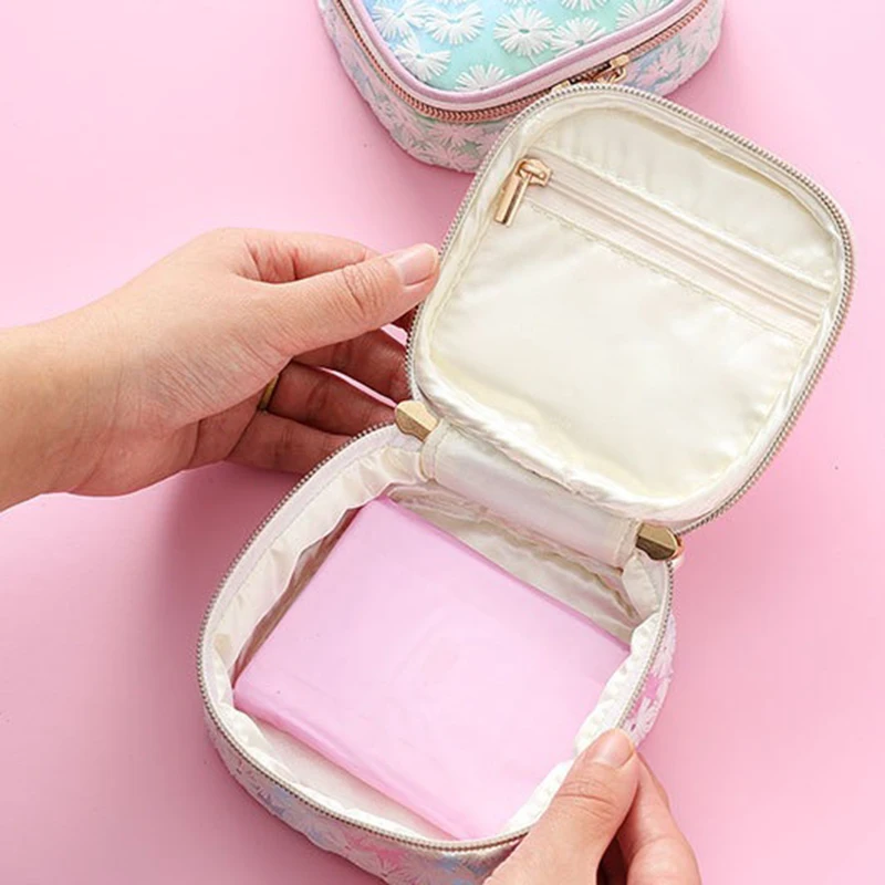 Ladies Cosmetic Bag Girl Tampon Storage Female Sanitary Napkin Packaging Pocket Organizer | Дом и сад