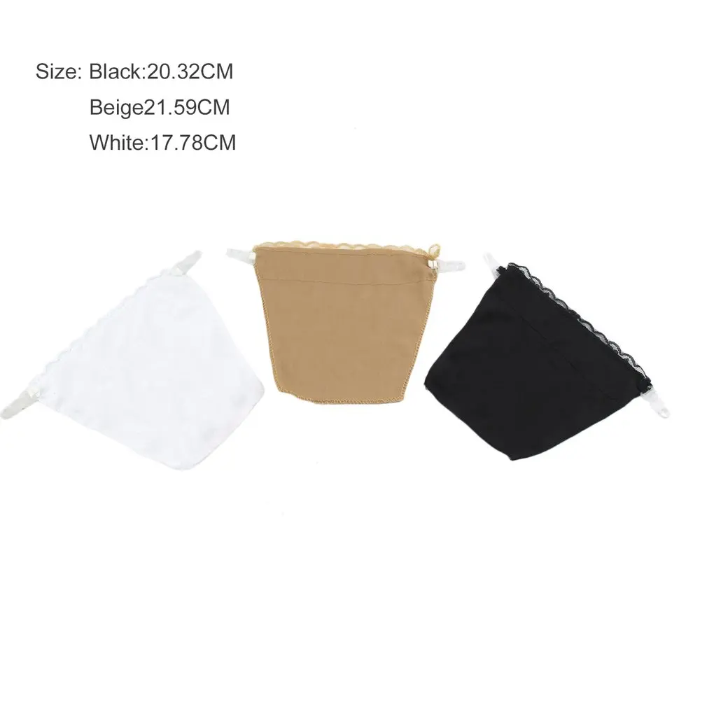 

3 pcs / set Seamless Lace Bra Quick Easy Clip On Neck Vest Cleavage Control Panels Lace Set 3 Colors Packed Bra