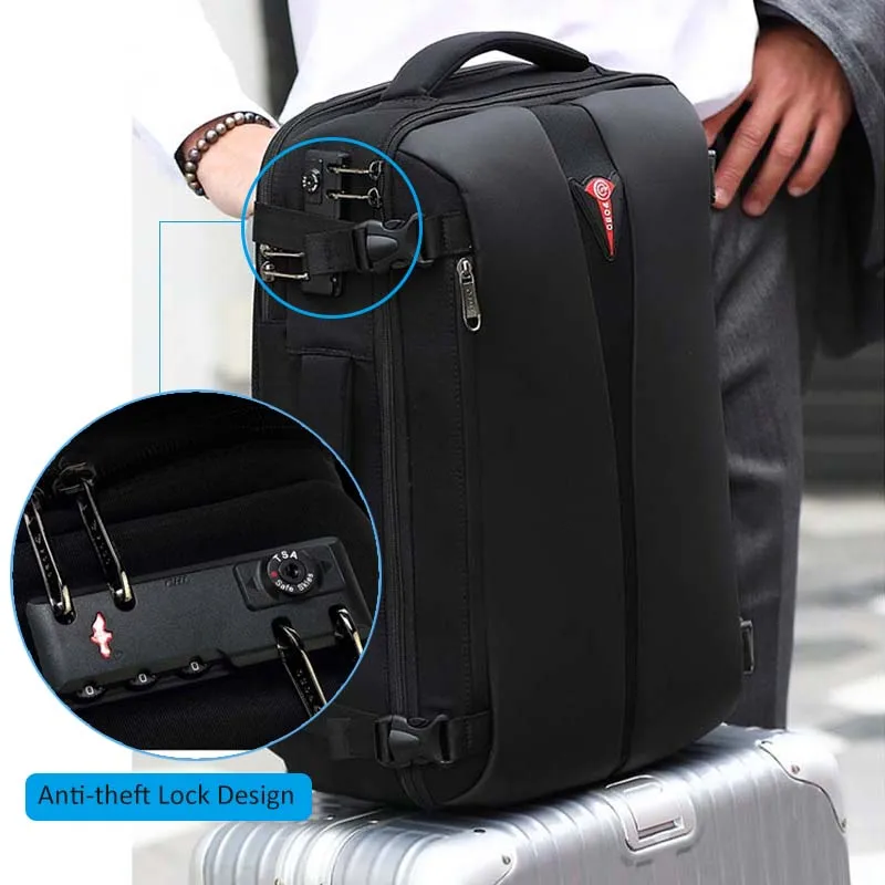 Мужской рюкзак, большая емкость, usb зарядка, Mochila, мужской, Противоугонный, без ключа, TSA замок, дизайн, бизнес рюкзак для ноутбука, дорожная сумка
