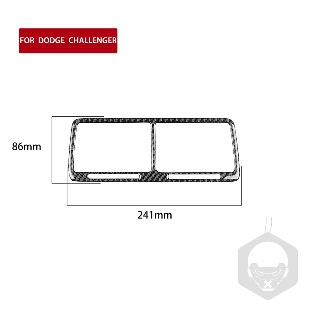

Carbon Fiber A/C Air Vent Frame Trim Central for Dodge Challenger 2008-2014 LHD Easily Installation Personal Car Elements