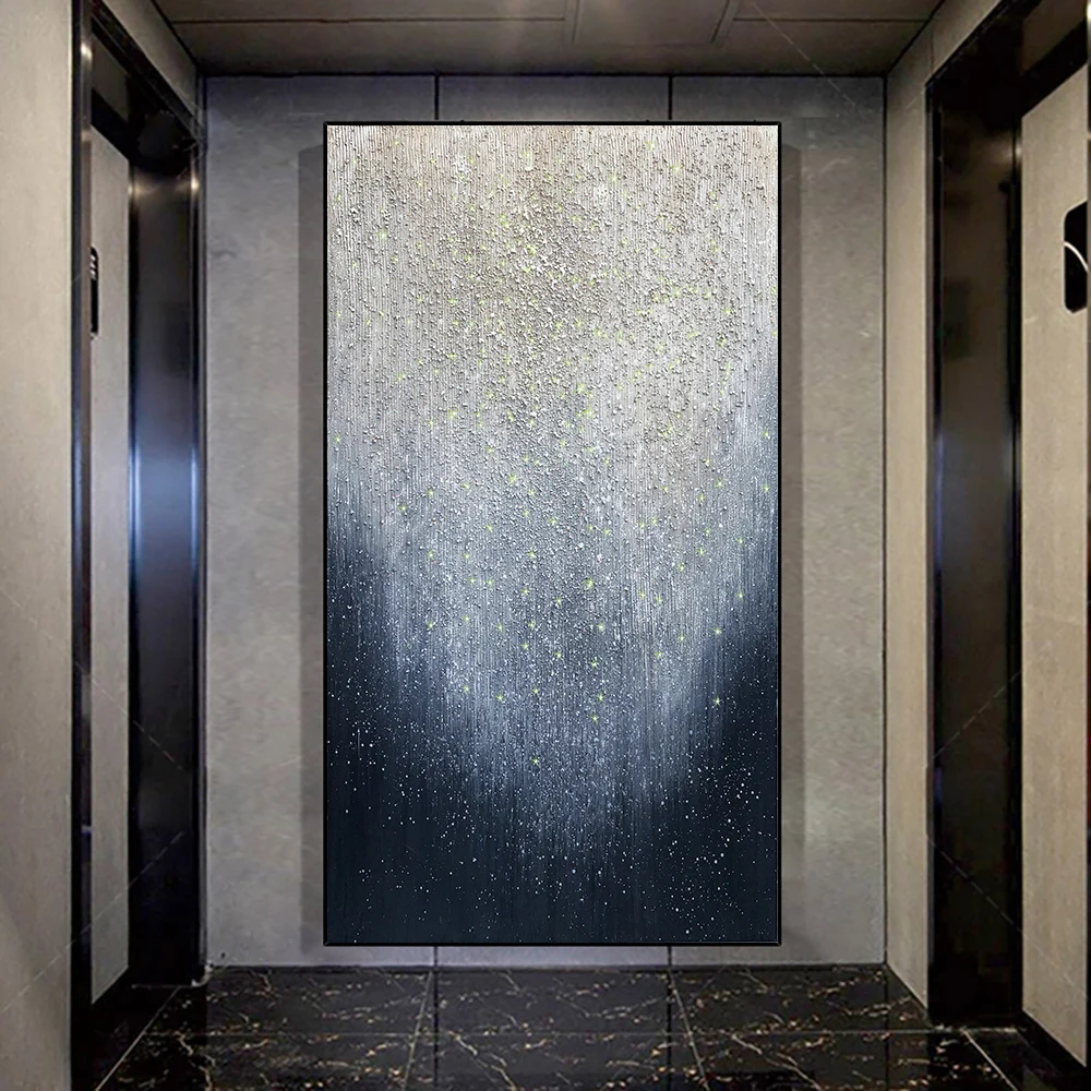 

Large Size Hand Painted Oil Painting On Canvas Stars Shine Modern Home Decor Abstract Wall Art Picture For Living Room Gift