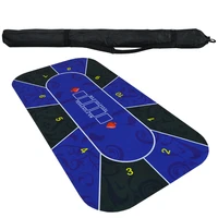1 2m texas holdem tablecloth rubber mat board game poker table top digital printing suede casino layout poker accessories