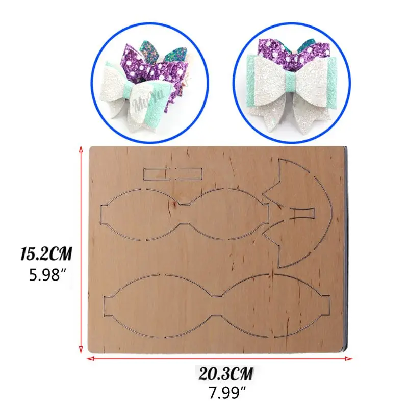 

Bow Bowknot Wooden Cutting Dies Stencil DIY Scrapbooking Album Stamp Paper Card Embossing Craft Decor